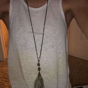 Anthropologie Bead & Tassel Necklace (2015)